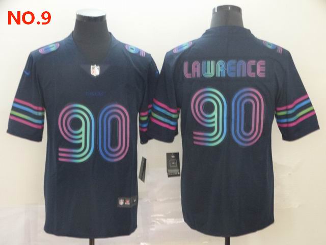 Men's Dallas Cowboys #90 DeMarcus Lawrence Jersey NO.9;